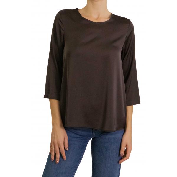 Blusa ampia con maniche tre quarti e girocollo Imperial